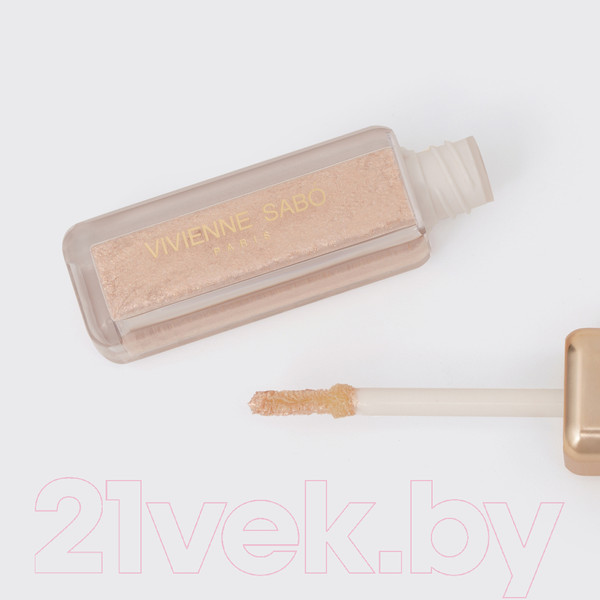 Изображение товара Тени для век Vivienne Sabo Artiste 24/7 тон 02 Мерцающий с золотистыми глиттерами