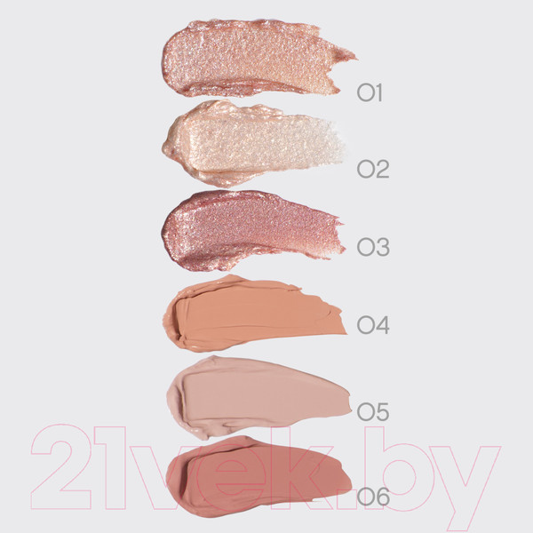 Изображение товара Тени для век Vivienne Sabo Artiste 24/7 тон 02 Мерцающий с золотистыми глиттерами