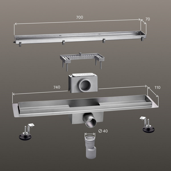 Изображение товара Трап для душа РМС ТЛ01-70x7