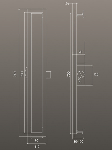 Изображение товара Трап для душа РМС ТЛ01-70x7