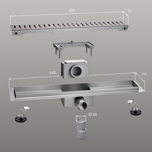 Изображение товара Трап для душа РМС ТЛ03-50x7