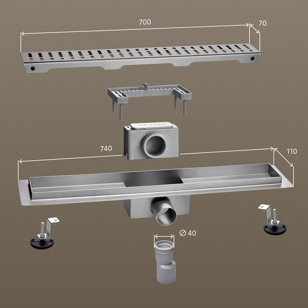 Изображение товара Трап для душа РМС ТЛ03-70x7