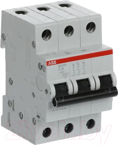 Изображение товара Выключатель автоматический ABB SH203-C6 3P 6А / 2CDS213001R0064