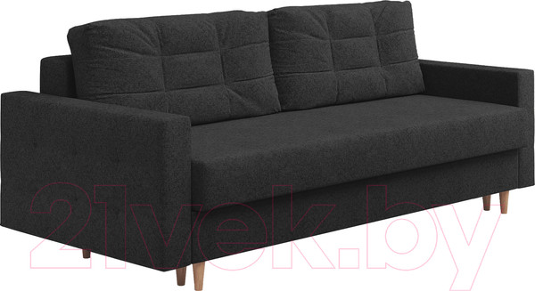 Изображение товара Диван Сонум Sсandy 110x235 (кашемир графитовый/бук)
