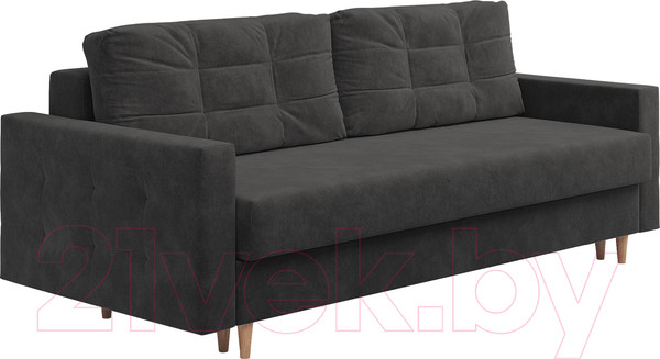 Изображение товара Диван Сонум Sсandy 110x235 (микровелюр серый/бук)