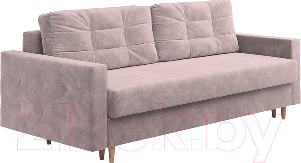 Изображение товара Диван Сонум Sсandy 110x235 (микровелюр лиловый/бук)