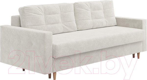 Изображение товара Диван Сонум Sсandy 110x235 (микровелюр белый/бук)