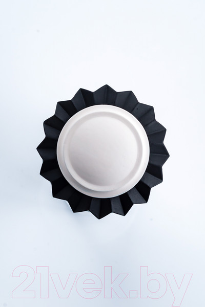 Изображение товара Карниз для штор Merry Bear Home Decor Мумбаи одинарный (1.6м, черный/белый матовый)