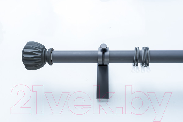 Изображение товара Карниз для штор Merry Bear Home Decor Мумбаи одинарный (1.6м, серый матовый)