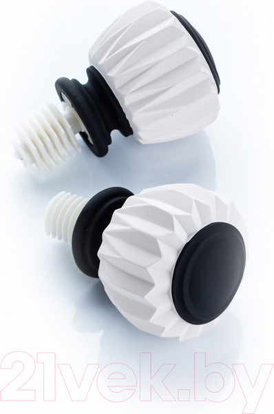 Изображение товара Карниз для штор Merry Bear Home Decor Мумбаи одинарный (2.0м, белый/черный матовый)