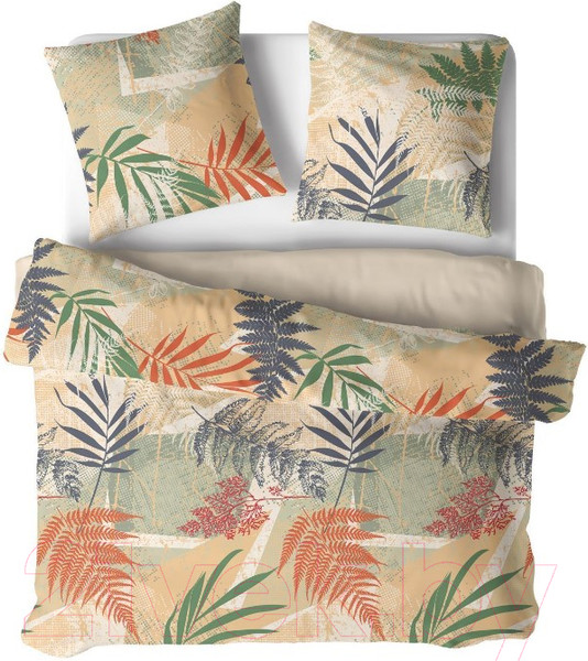 Изображение товара Комплект постельного белья Волшебная ночь Волшебная ночь Fern КПБ ВН 2017 8476/2+полубел