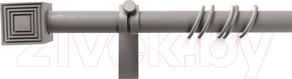 Изображение товара Карниз для штор Merry Bear Home Decor Лондон одинарный (2.4м, хаки матовый)