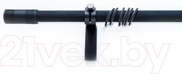 Изображение товара Карниз для штор Merry Bear Home Decor Каир одинарный (2.0м, черный матовый)