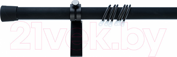 Изображение товара Карниз для штор Merry Bear Home Decor Мадрид одинарный (2.4м, черный матовый)