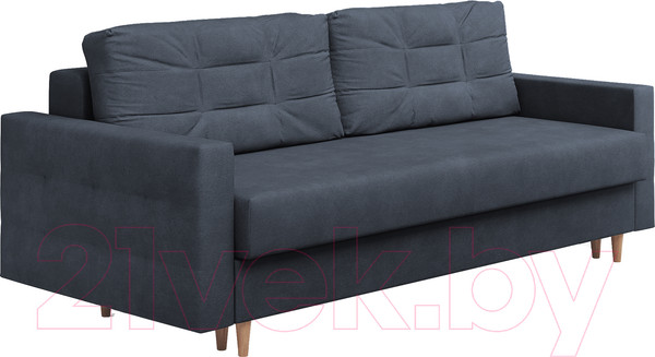 Изображение товара Диван Сонум Sсandy 110x235 (замша синий/бук)