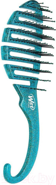 Изображение товара Расческа Wet Brush Shower Glitter Detangler Teal BWR801GREEGL