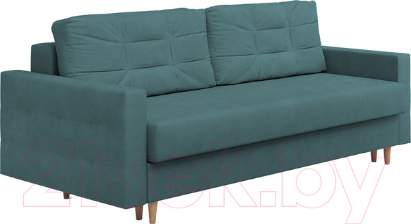 Изображение товара Диван Сонум Sсandy 110x235 (замша изумрудный/бук)