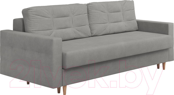 Изображение товара Диван Сонум Sсandy 110x235 (замша серый/бук)