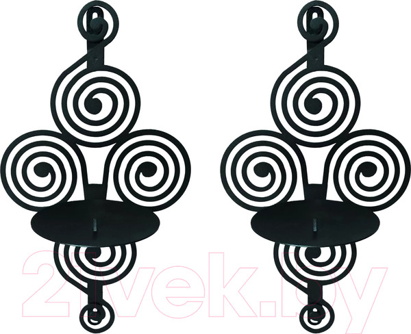 Изображение товара Набор подсвечников GALA Изящество PS070-BY (черный)