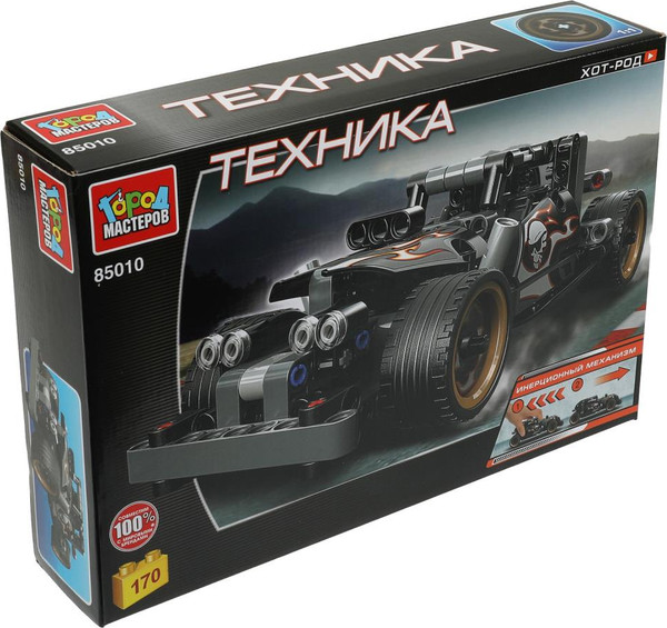 Изображение товара Конструктор Город мастеров Хот-род / 85010-ZH (170эл)