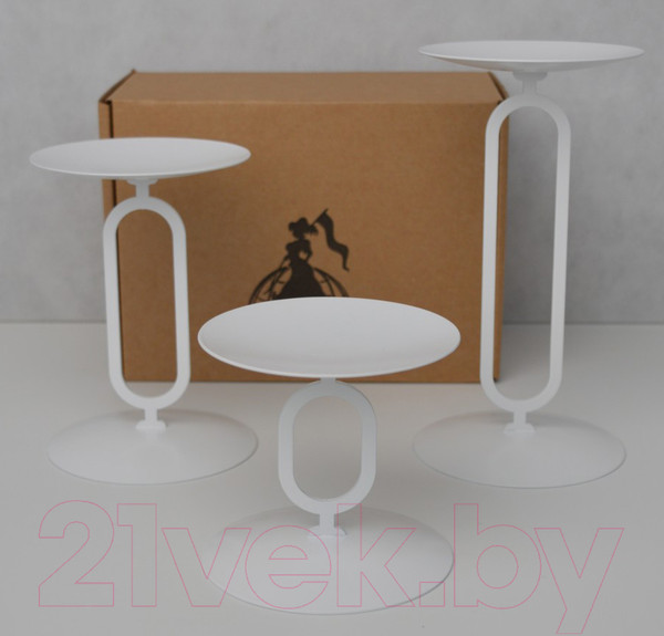 Изображение товара Набор подсвечников GALA PS057-WY (белый)