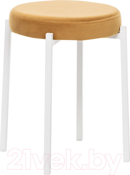 Изображение товара Табурет Импэкс Leset Авис (белый/Ultra Mustard горчичный)