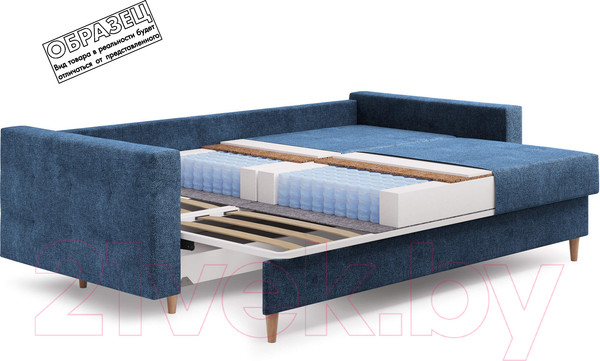 Изображение товара Диван Сонум Sсandy 110x235 (микровелюр белый/бук)