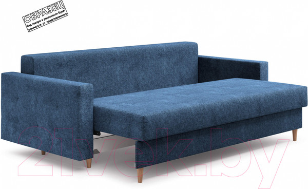 Изображение товара Диван Сонум Sсandy 110x235 (микровелюр белый/бук)