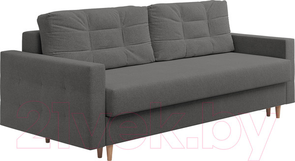 Изображение товара Диван Сонум Sсandy 110x235 (рогожка графит/бук)