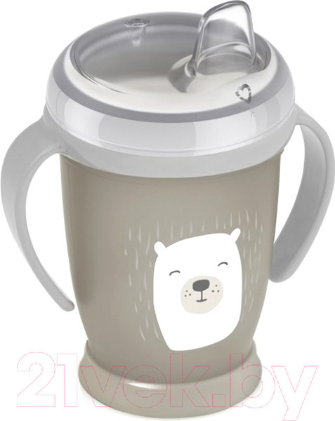 Изображение товара Поильник Lovi Buddy Bear с мягким носиком / 35/344 (250мл, бежевый)
