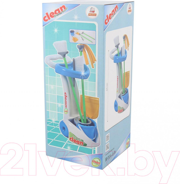 Изображение товара Набор хозяйственный игрушечный Полесье Чистюля / 68637