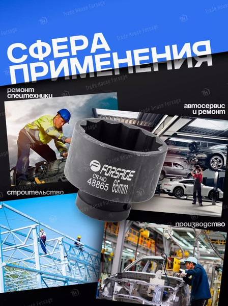 Изображение товара Головка слесарная Forsage F-48865 (27116)