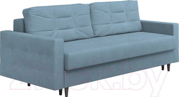 Изображение товара Диван Сонум Sсandy 110x235 (замша голубой/венге)