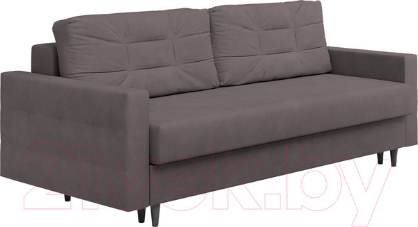 Изображение товара Диван Сонум Sсandy 110x235 (замша какао/венге)