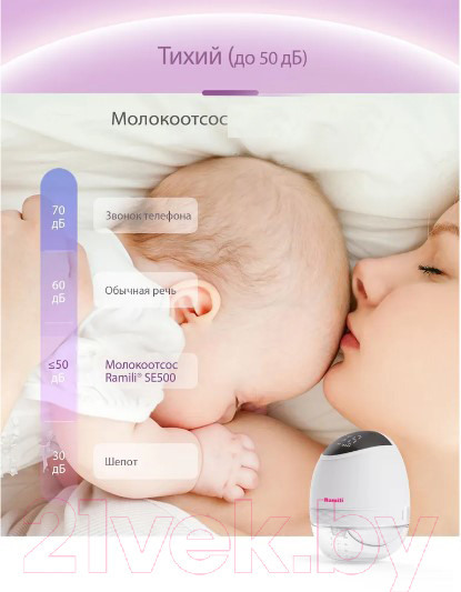 Изображение товара Молокоотсос электрический Ramili SE500X2 (2шт)