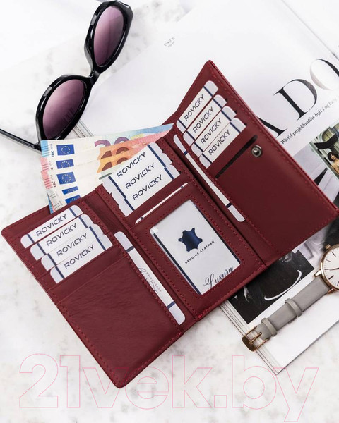 Изображение товара Портмоне Cedar 4U Cavaldi / H23-1-SH9 (красный)