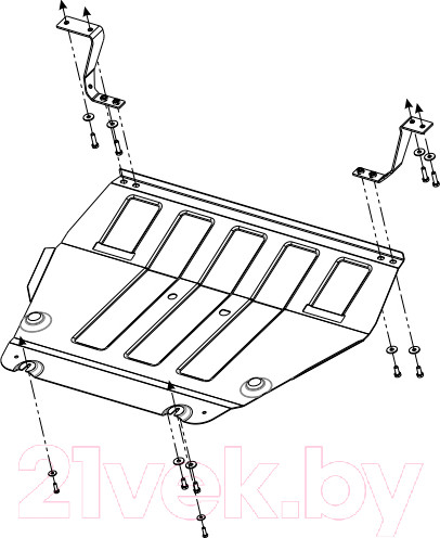 Изображение товара Защита картера и КПП SHERIFF 05.4415 для Citroen C4 Grand Picasso