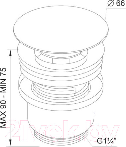 Изображение товара Донный клапан Prevex A143