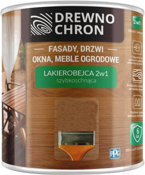 Изображение товара Лакобейц Drewnochron 750мл (орех темный)