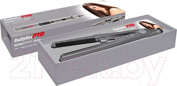 Изображение товара Выпрямитель для волос BaByliss UltraSonic Styler BAB2191SEPE (серый металлик)