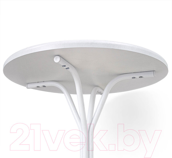 Изображение товара Журнальный столик Sheffilton SHT-CT12-1 (белый муар/белый мрамор)