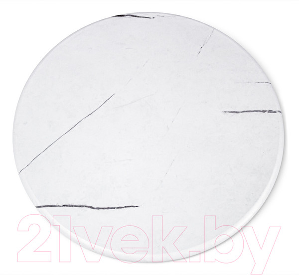 Изображение товара Журнальный столик Sheffilton SHT-CT12-1 (белый муар/белый мрамор)