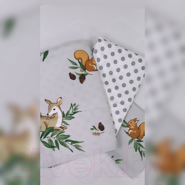 Изображение товара Комплект постельный для малышей Nuance Baby Лесные зверята КПБ-С-Д-15/18