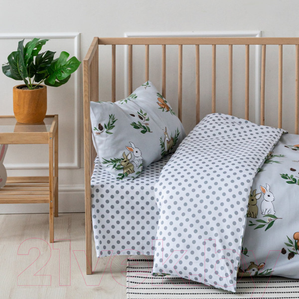 Изображение товара Комплект постельный для малышей Nuance Baby Лесные зверята КПБ-С-Д-15/18