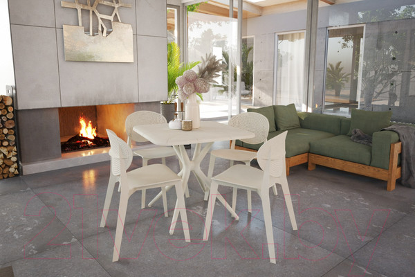 Изображение товара Стул Sheffilton SHT-S111-P (бежевый/бежевый)