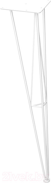 Изображение товара Подстолье Sheffilton SHT-TU10 (белый металл)