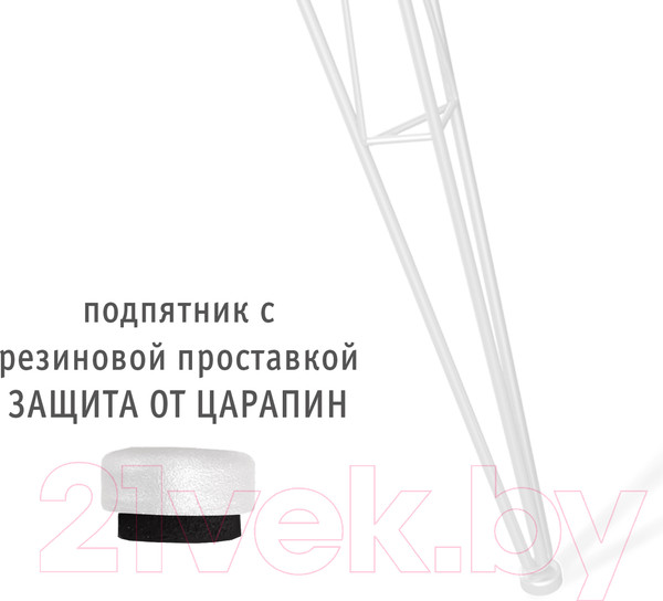 Изображение товара Подстолье Sheffilton SHT-TU10 (белый металл)