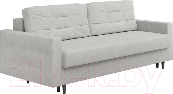 Изображение товара Диван Сонум Sсandy 110x235 (замша пепельный/венге)