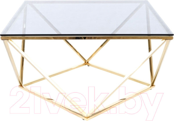 Изображение товара Журнальный столик Signal Silver A (дымчатый/золото)