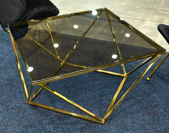 Изображение товара Журнальный столик Signal Silver A (дымчатый/золото)